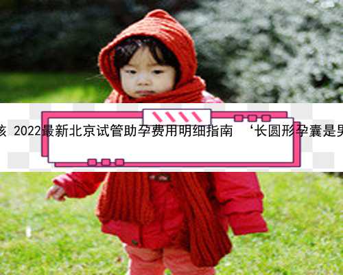 北京代孕生男孩 2022最新北京试管助孕费用明细指南 ‘长圆形孕囊是男孩儿女孩